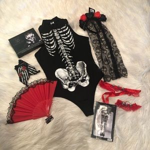 Complete day of the dead costume
